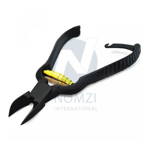 กรรไกรตัดเล็บแบบก้านสำหรับทำเล็บมือแบบมืออาชีพทำจากเหล็กสแตนเลสแบบใหม่เคลือบพลาสม่าสีดำ - Product Image 1