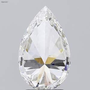 H Color VS1 taille de clarté 2.21Ct diamant poli en forme de poire HPHT-CVD diamant bijoux diamants en vrac - Product Image 2