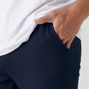 Wholesale Athletic Slim Fit <b>Stretchy</b> Plain Soft Joggers With Pocket Elastic Waist Drawstring Polyester Spandex Jogger Pant <b>Men</b> - Product Image 5