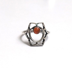 Juego de 7 anillos ajustables de plata, 7 anillos de Chakra chapados en plata, 7 anillos de Chakra - Product Image 4