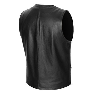 Chaleco de cuero personalizado para hombre de la mejor calidad, ropa exterior informal con estilo para invierno, cómoda y transpirable, precio al por mayor - Product Image 2