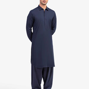 Salwar Kameez Classique Premium pour Hommes Pakistanais, Robe Traditionnelle Musulmane pour Mariage, Aïd et Usage Quotidien, Marque Personnalisée - Product Image 1