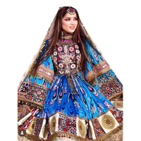 ROBES DE MARIÉE AFGHANI POUR ÉVÉNEMENTS DE MARIAGE ROBES DE FÊTE WESTERN AVEC AFGHANI ANTIQUE TRAVAIL COMME COU BRODERIE TRAVAIL ET CHARMA