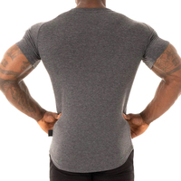 T-shirts d'été pour hommes de haute qualité, cool et tendance, 300 grammes, vente en gros, personnalisés, 100% fibre de bambou, coton, col rond, manches courtes, séchage rapide
