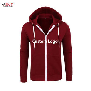 Sweats à capuche zippés 500 g/m² 100 % coton épais avec logo personnalisé, vente en gros, pour hommes - Product Image 3