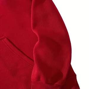 Sweat à capuche imprimé uni pour homme, noir, écologique, avec logo personnalisé, pull-over, mode automne, vente en gros - Product Image 4