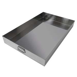 Plateau de service pour la restauration et les restaurants, en acier inoxydable de qualité commerciale, finition laquée, durable, élégant, écologique, compatible lave-vaisselle - Product Image 4