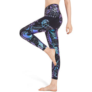 Leggings Venta caliente Sublimación Diseño de cintura alta Poliéster Gimnasio Yoga Leggings/Mujeres Activewear Pantalones/Casual Leggy - Product Image 4