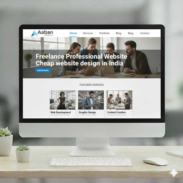 Freelance Professional Website Design Services Cheap Web Development Agency in India Delivering Trusted Online website Presence