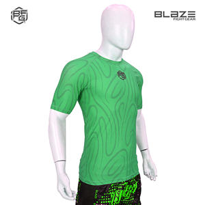 Venta al por mayor Bjj rash guard personalizado sublimación impresa manga corta MMA Rash guards - Product Image 2