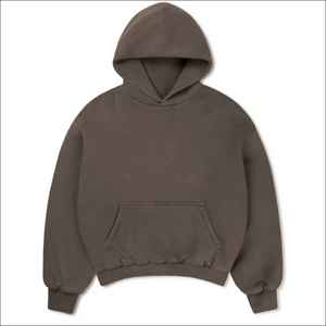 Sweats à capuche avec logo personnalisé, 430 g/m², polaire épaisse, imprimé à l'écran, pull unisexe surdimensionné, 100 % coton - Product Image 3