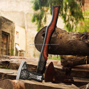 Factory Price Multi-purpose Use Different Color Wooden <b>Handle</b> Damascus Steel <b>Axes</b> High Quality Most Popular Design Damascus <b>Axes</b> - Product Image 5