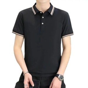 Polo Casual para Hombre, Superelástico, Talla Grande, Camiseta de Golf con Cuello Camisero, Corte Ajustado, Color Sólido, Hecho de Tela de Rizo - Product Image 4