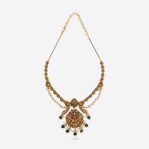Vintage Short Flower-Shaped Zinc Alloy Wedding <b>Necklace</b> with Emerald-Cut Synthetic Stones 190709 - Product Image 4