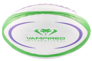 Pelota de rugby HS estándar con logotipo personalizado de alto rendimiento directo de fábrica al por mayor, opciones duraderas y de compra a granel - Product Image 5