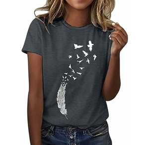 Camiseta Casual de Moda Ecológica de Tela de Rizo Transpirable con Manga Corta, Diseño Unisex, Color Rosa, Modelo 2026 - Product Image 3