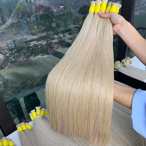 Extensions de cheveux en vrac les plus vendues Cheveux vierges vietnamiens Double Noyau 100 grammes Couleurs foncées 8 pouces - Product Image 1