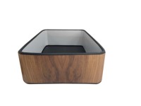 Bain à remous gonflable extérieur de grande taille en bois grainé de haute qualité 2m 4m 6m pour l'équipe