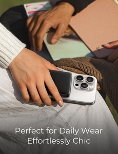 Chargeur sans fil <span class=keywords><strong>magnétique</strong></span> LISEN 10000mAh, <span class=keywords><strong>batterie</strong></span> <span class=keywords><strong>externe</strong></span> portable mince pour voiture, voyage, charge d'urgence du téléphone - Product Image 3