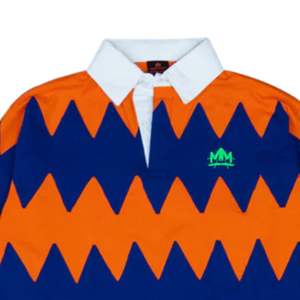 Camiseta de Rugby de Manga Larga, Polo de Algodón con Patrón en Zigzag, Ropa Deportiva Informal, Ajuste Holgado, Camiseta de Entrenamiento para Hombre y Mujer, Unisex - Product Image 3