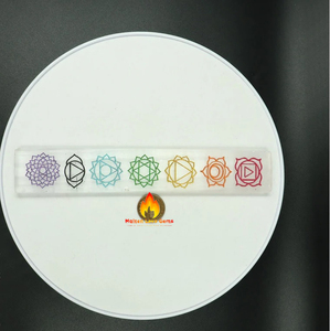 Venta al por mayor de varitas de selenita naturales hechas a mano, corte ovalado de cristal espiritual Sevan Chakra Reiki, símbolo de piedras preciosas sueltas - Product Image 6