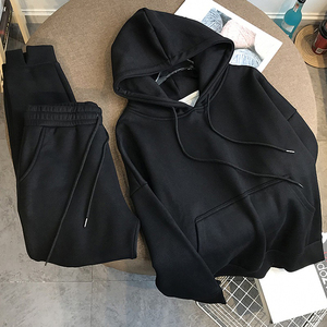 Conjunto de ropa de invierno para hombre de alta calidad 2025, venta al por mayor, pantalones de chándal, trajes para correr, chándal, conjunto de moda de algodón 100% - Product Image 3