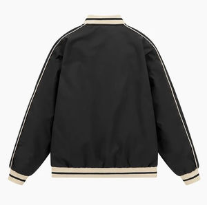 Veste Homme 100% Polyester Satin Soyeux Varsity Jacket Homme Respirant Veste Baseball Épaisseur Standard MS-JS-0031 - Product Image 2
