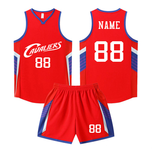 Camiseta de baloncesto de equipo de escuela secundaria juvenil con cuello en V transpirable de malla personalizada, uniformes de baloncesto, Kit de camisetas de baloncesto - Product Image 4