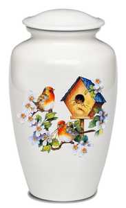 โกศแกะสลักรูปนกบินขนาดใหญ่สำหรับผู้ใหญ่มีฝาปิดแบบสุญญากาศสำหรับโชว์เถ้ากระดูกสำหรับคนที่คุณรัก - Product Image 5