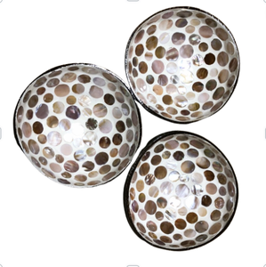 Cuenco de coco creativo natural vegano ecológico recién llegado con incrustaciones de perlas hecho de proveedor de fábrica de Vietnam - Product Image 4