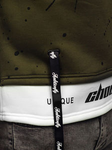 Nueva Sudadera con capucha de manga doble personalizada al por mayor patrón de rayas tejidas vintage de gran tamaño aptas para la temporada de primavera - Product Image 5