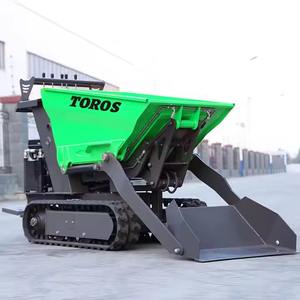 Precio de fábrica Pequeño Skid Steer Mini Crawler Dumper Epa Engine Mini Dumper 800kg Full Hydraulic Portable Small Tracked Dumper - Product Image 6