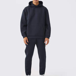 Survêtements pour hommes de haute qualité 100% coton, vêtements de sport en molleton personnalisés, jogging uni, survêtement surdimensionné - Product Image 1