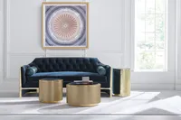 Table basse Caracole Mac Showroom All Around - Table basse ronde artistique haut de gamme, pièce de mobilier d'exception