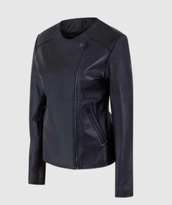 New Arrival <b>Women's</b> High Quality Wholesale <b>Leather</b> Fashion <b>Jacket</b> Breathable New Design Pure <b>Leather</b> Fashion <b>Jacket</b> - Product Image 3