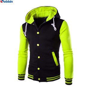 เสื้อแจ็คเก็ตเบสบอลแบบมีฮู้ดสำหรับผู้ชาย คุณภาพสูง ดีไซน์ใหม่ ผ้าแคนวาส ไซส์ใหญ่พิเศษ เหมาะสำหรับฤดูหนาว - Product Image 4