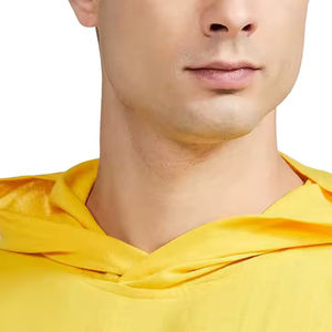 2025 ropa de calle para hombre Camiseta Casual de manga corta con capucha Top 100% algodón oferta de verano diseño delgado de moda - Product Image 3