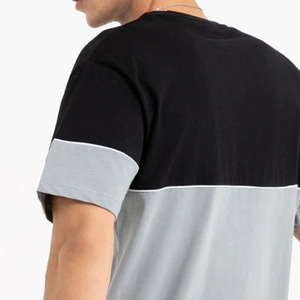 Camisetas de manga corta de verano de moda para hombres 100% algodón diseño de béisbol al por mayor con panel de tela peinada Tipo de patrón de letra - Product Image 5