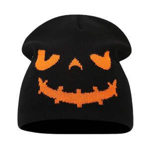 Bonnet en tricot jacquard personnalisable chapeau d'hiver élégant de haute qualité mohair chaud sans manchette coupe confortable avec logo à la mode - Product Image 4