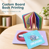 Impression personnalisée de livres cartonnés pour enfants, livre d'apprentissage illustré pour bébés et tout-petits