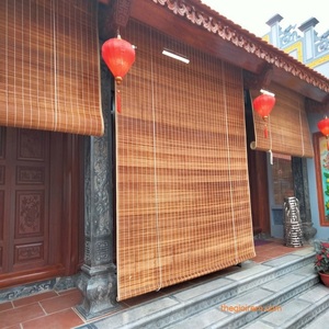 Bamboo Roll-Up <b>Curtains</b> Natural Straw <b>Panels</b> for Outdoor Pavilions and Garden Structures Vietnam - Product Image 5
