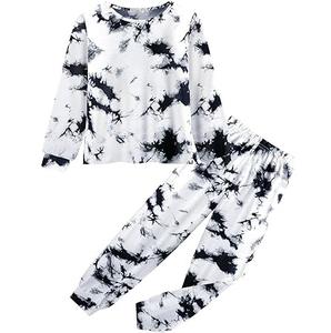 Conjuntos Deportivos de Dos Piezas para Niños, Diseño Moderno 2026, Tie Dye Personalizado, Venta al Por Mayor, Trajes Deportivos Ajustados para Niñas - Product Image 1