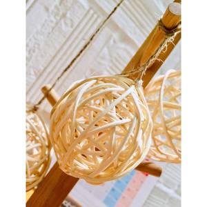 Best Seller Blue Lotus Eco-Friendly Bola de ratán redonda decoración hecha a mano 100% producto de mimbre elegante decoración del hogar de Vietnam - Product Image 2