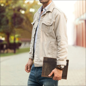 <span class=keywords><strong>2025</strong></span> không thấm nước da dây kéo tập tin thư mục túi đa chức năng A5 tài liệu danh mục đầu tư thư mục với túi Vòng chất kết dính phong cách Lap-0084 - Product Image 5