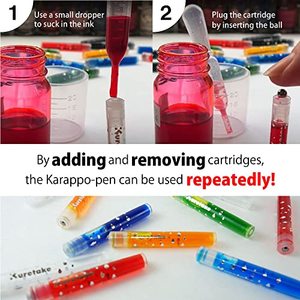 KURETAKE <b>Ink</b>-cafe Empty Pen, Cartridge Type, Fine Brush ECF160-601 Colorful Pens Fine Tip Pen Brush Marker Pen - Product Image 5