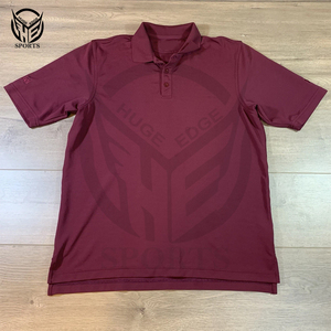 เสื้อโปโลผ้าฝ้าย100% สำหรับผู้ชายเสื้อโปโลผ้าคอตตอนแห้งพิมพ์ลายแบบเข้ารูปสำหรับเล่นกีฬาของผู้ชาย - Product Image 1