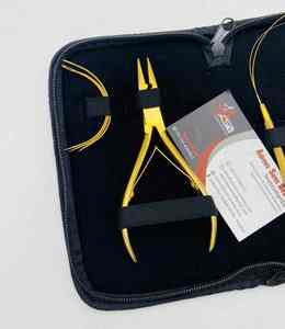 Wholesale Microlink <b>Plier</b> <b>Set</b> High Quality Gold Plated Stainless Steel Waterproof Commercial Use Hair Extension Tools Kit - Product Image 2