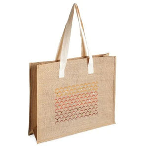 Indian Factory Jute Shopping <b>Bag</b> With Thick Carry Handle Shopping <b>Bag</b> High Quality Jute Tote <b>Bag</b> - Product Image 2