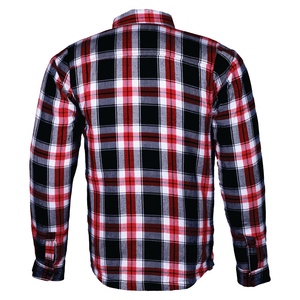 Chaud hommes moto renforcé flanelle sécurité doublé chemise CE certifié dos coude et épaules protection motard flanelle chemises - Product Image 3