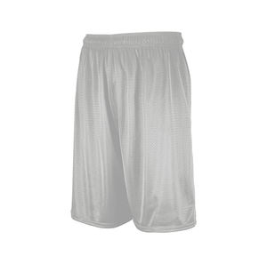 Pantalones cortos de baloncesto de malla de poliéster 100% Vintage para hombre, ropa de calle atlética de verano, bolsillo con cremallera, cordón, sublimación de lona de punto - Product Image 1